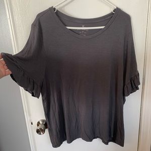 American Eagle Ruffle Sleeved Top